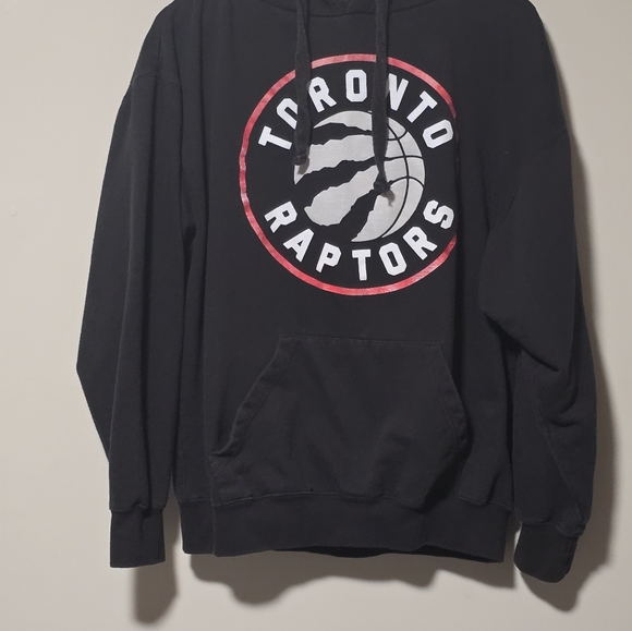 Toronto Raptors NBA Mens Black Hoodie Medium - Polyester and Cotton - Picture 3 of 4